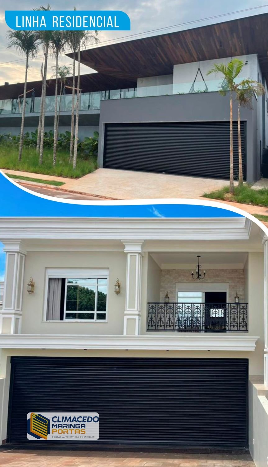 portas automaticas de enrolar para residencias maringa portas