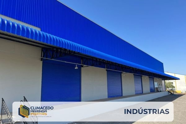 porta automatica de enrolar para industria logistica