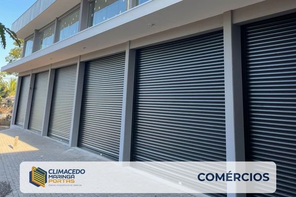 porta enrolar automatica comercios